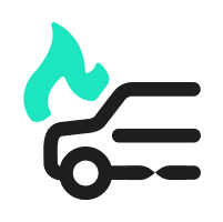 รถไฟไหม้